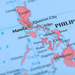 Map of Philippines.